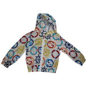 Gucci Kids Toddler  Multicolor Nautical Print Windbreaker Jacket